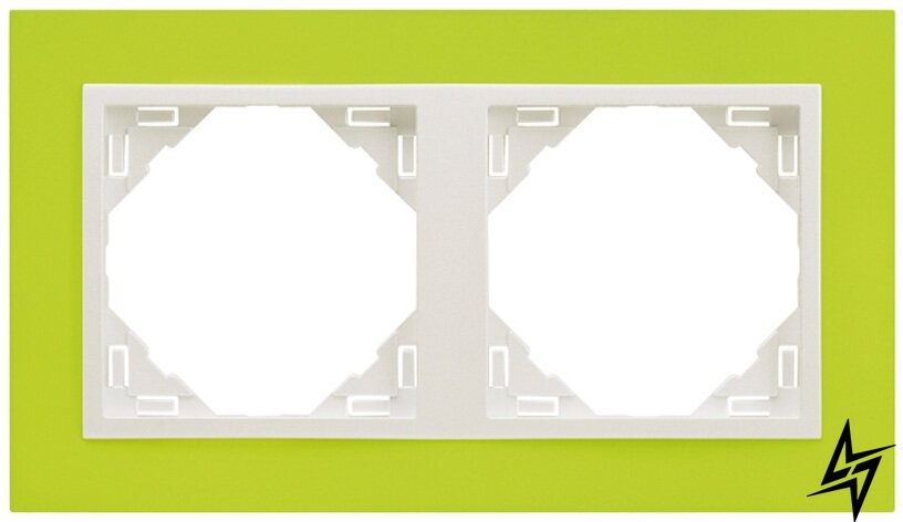 Рамка подвійна, універсальна Logus 90 Animato зелений/лід Efapel фото