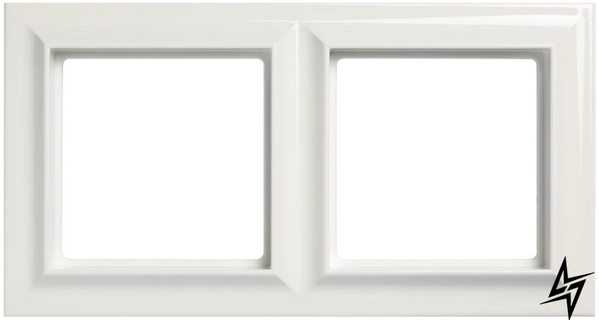 2-постова рамка JUNG EPS482WW Eco Profi Standard, біла глянцева фото