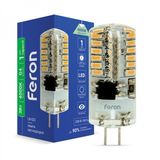 LED лампа Feron 25554 Standart G4 3W 4000K 1,2x3,7 см foto