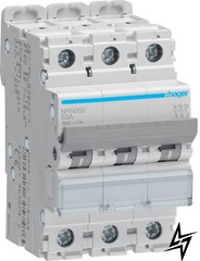 Автоматичний вимикач Hager NRN350 3P 50A C 15kA фото