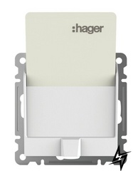 Картковий вимикач Lumina WL0510 (білий) Hager фото