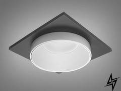 Точечный светильник Alumo D23-31488 Черный/Белый QXL-1746-S1-BK+WH фото в живую, фото в дизайне интерьера