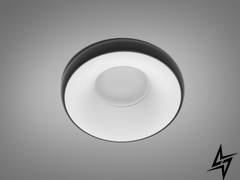 Точковий світильник Аlumo D23-31438 Чорний/Білий QXL-1734-BK+WH фото наживо, фото в дизайні інтер'єру