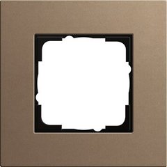 0211221 Рамка Esprit Linoleum-Multiplex Светло-коричневый 1-постовая Gira