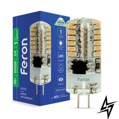 LED лампа Feron 25554 Standart G4 3W 4000K 1,2x3,7 см фото