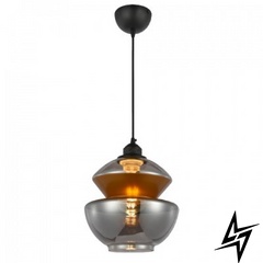 Светильник подвесной HARMONY-1 титановый+медь Horoz Electric 021-017-0002-010 1358218756 фото в живую, фото в дизайне интерьера