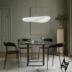 Реплика Tense Pendant Lamp LE30237 LED 17W 3500K 60x60см Черный/Белый BM 1 фото в живую, фото в дизайне интерьера