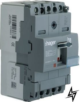 Корпусный автомат HCA125H x160 In= 125А 3P Hager фото