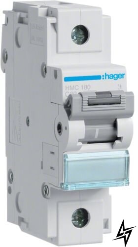 Автоматичний вимикач Hager HMC180 1P 80A C 15kA фото