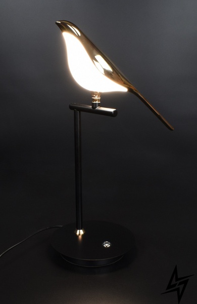 Настольная лампа LED L23-37652 Черный WT800/1 фото в живую, фото в дизайне интерьера