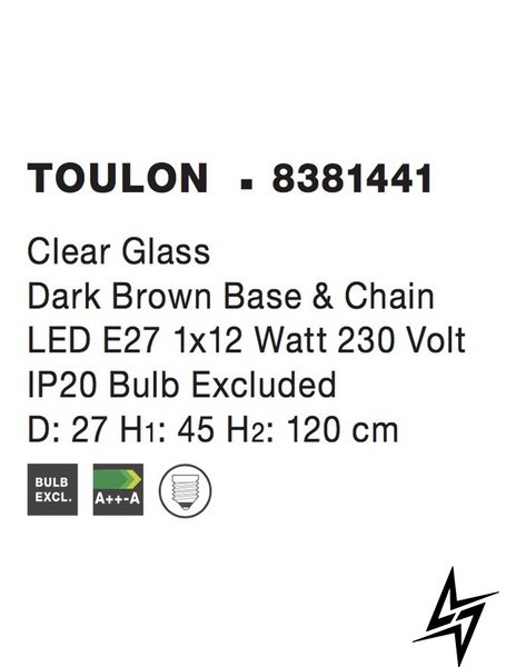 Підвісний світильник Nova luce Toulon 8381441  фото наживо, фото в дизайні інтер'єру
