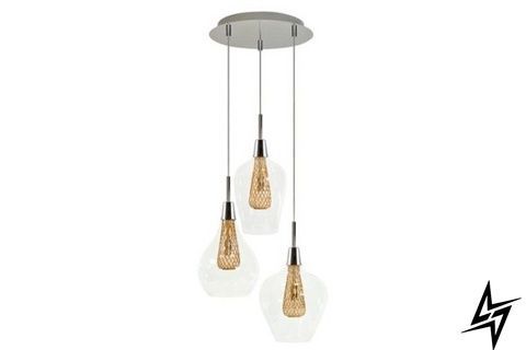Люстра-підвіс Goldlux Dyson-3 308061, прозора, &Oslash;30 &times; макс. 150 см фото