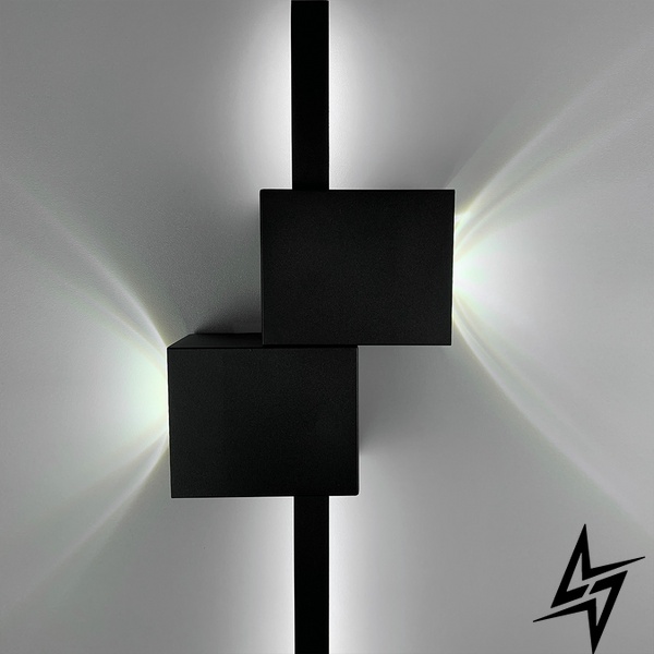 Настінний чорний світильник Сomfort у 3-х розмірах LE29880 LED 9W 4000K 15x60см Чорний WM 23 BK, 6344/620 фото наживо, фото в дизайні інтер'єру