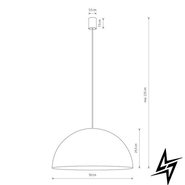 Подвесной светильник Nowodvorski Hemisphere 10693 GX53  фото в живую, фото в дизайне интерьера