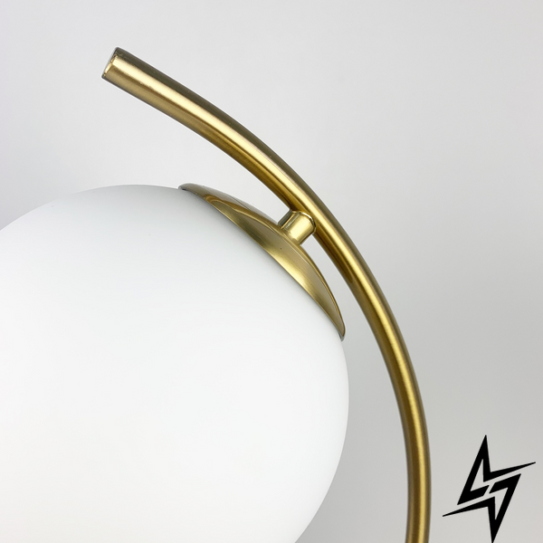 Настольный светильник с белым матовым плафоном LE26045 15x42см Золото/Белый K 25M AB фото в живую, фото в дизайне интерьера