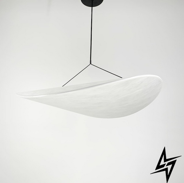 Репліка Tense Pendant Lamp LE30237 LED 17W 3500K 60x60см Чорний/Білий BM 1 фото наживо, фото в дизайні інтер'єру
