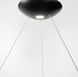 Дизайнерская светодиодная люстра в черном каркасе с латунными кольцами LE25195 LED 28W 3000-6000K 55x80см Черный SGA 20 фото в дизайне интерьера, фото в живую 6/9