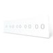 Сенсорная панель для выключателя 9 сенсоров (1-2-2-2-2) Livolo белый стекло (VL-P701/02/02/02/02-10W) фото 1/3