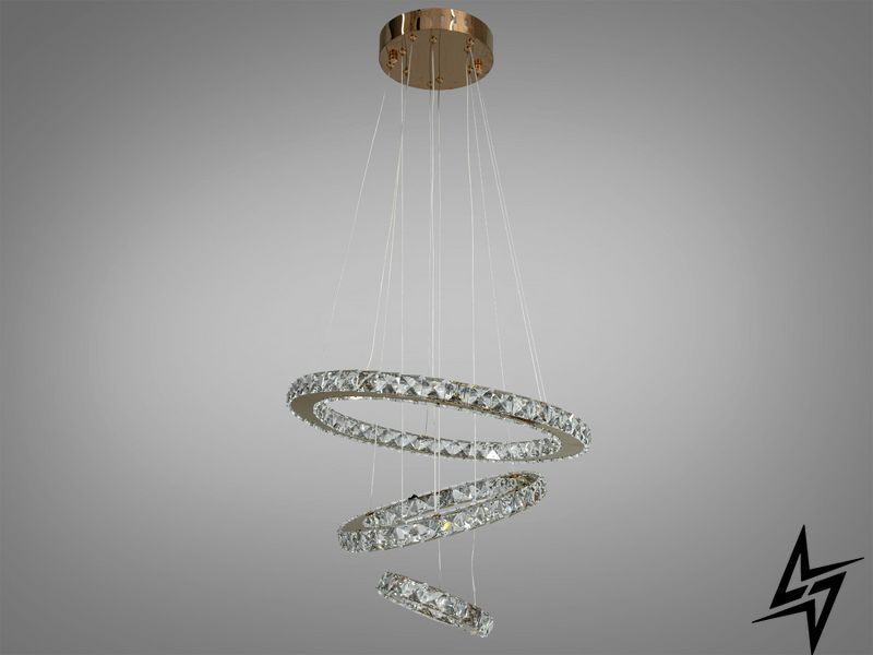 Хрустальная LED люстра кольца 60 Вт золото Zimida 26-20088 26-20088 фото