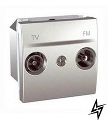 MGU3.452.30 TV/FM розетка концевая, алюминий Schneider Electric фото