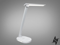 Світлодіодна настільна лампа D23-38883 A5503WH wireless charge фото наживо, фото в дизайні інтер'єру