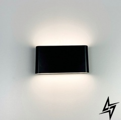 Фасадний LED світильник Lixa LE30438 3x17см Чорний OT 083-1 фото наживо, фото в дизайні екстер'єру