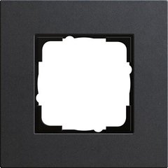 0211226 Рамка Esprit Linoleum-Multiplex Антрацит 1-постовая Gira