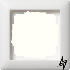 021104 Рамка Standard 55 Белый матовый 1-постовая Gira фото