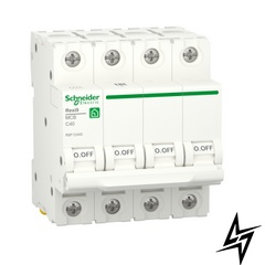 Автоматичний вимикач Schneider Electric Resi9 40 А 4P С 6кА R9F12440 фото