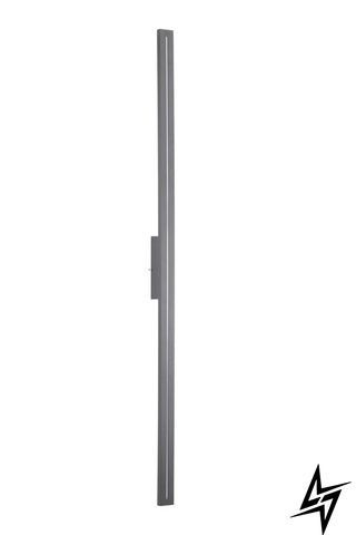 Настінний вуличний світильник TK Lighting Linea 18176 вбудований LED-модуль 30 Вт 3000 K сірий і білий 121 &times; 5,2 &times; 6 см фото