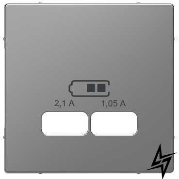 Лицевая панель USB-розетки Schneider Electric MEG4367-6036 Merten D-Life, сталь, глянцевая MEG4367-6036 фото