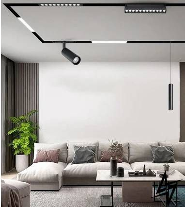 Магнитный трековый светильник Kloodi KDMG-LINE220 DL 12W 3K BK DALI черный KDMG-LINE220 DL 12W 3K BK DALI фото