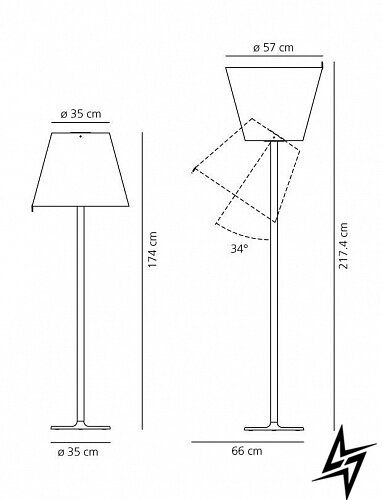 Торшер 0577010A Artemide Melampo фото