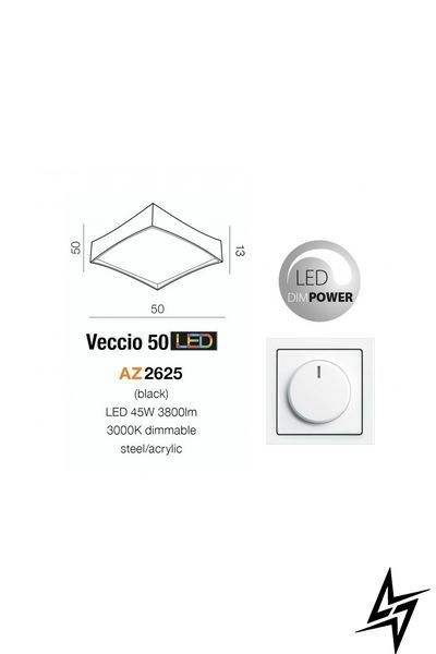 Стельовий світильник Azzardo Veccio AZ2625 чорний 43 Вт 3000 K 13&times;50&times;50 см AZ2625 фото