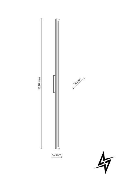 Настінний вуличний світильник TK Lighting Linea 18176 сірий 30 Вт 3000 K IP65 фото