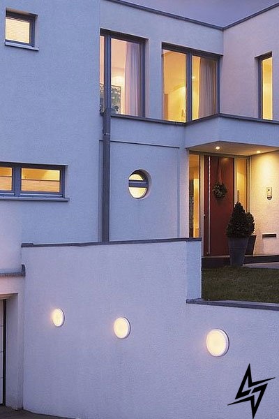 Настенный фасадный уличный светильник SLV Ainos 229971 ЛЕД 98650 фото в живую, фото в дизайне экстерьера