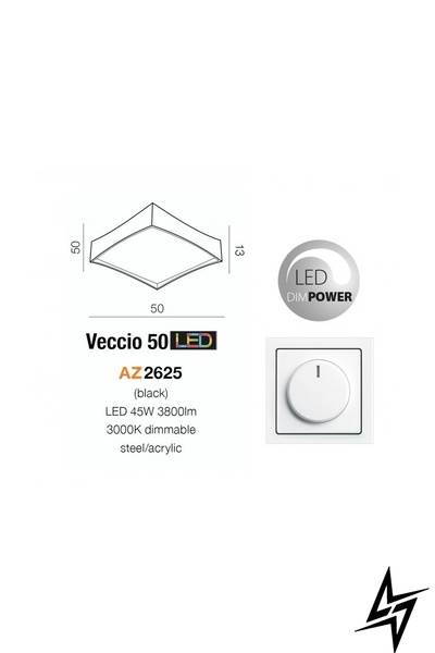 Потолочный светильник Azzardo Veccio AZ2625 ЛЕД 23858 фото в живую, фото в дизайне интерьера