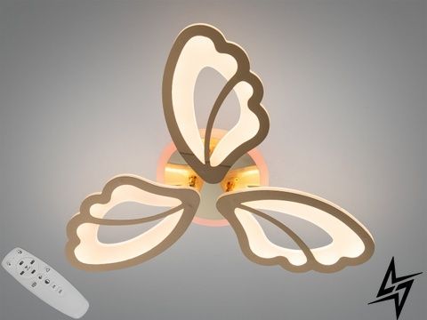 Потолочная LED люстра белая 50 Вт с пультом 3 модули Zilono 26-23739 фото