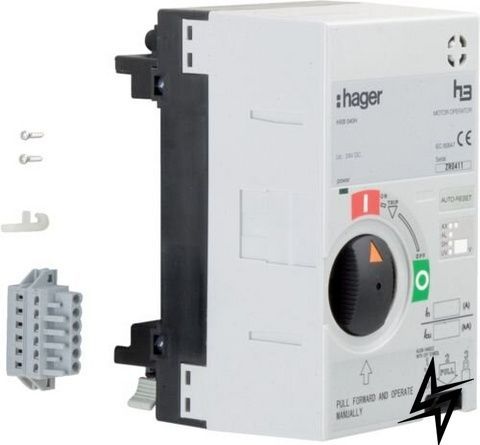 Моторний привід для вимикачів x250 Hager HXB040H, 24В HXB040H фото