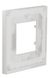Горизонтальна однопостова рамка Unica New Pure NU600285 біле скло / білий Schneider Electric фото 2/8