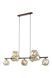 Люстра TK Lighting Lava 11037 на 9 ламп G9 латунь и желтый 141 &times; 116 &times; 33 см - изображение 4