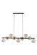 Люстра TK Lighting Lava 11037 на 9 ламп G9 латунь и желтый 141 &times; 116 &times; 33 см - изображение 2