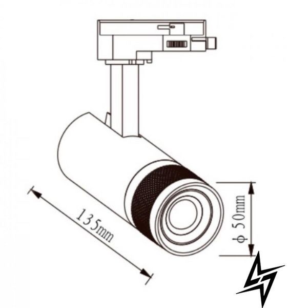 Трековый светильник Kloodi KD-FOCUS 10W 4K BK черный KD-FOCUS 10W 4K BK фото