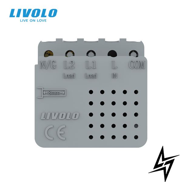 Механізм розетка USB-A та USB-C 36W Livolo білий (VL-FCUA18W.UC18W-2WP) фото