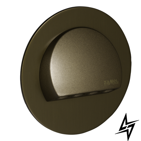 Настінний світильник Ledix Rubi з рамкою 09-111-41 накладний Старе золото 5900K 14V LED LED10911141 фото наживо, фото в дизайні інтер'єру