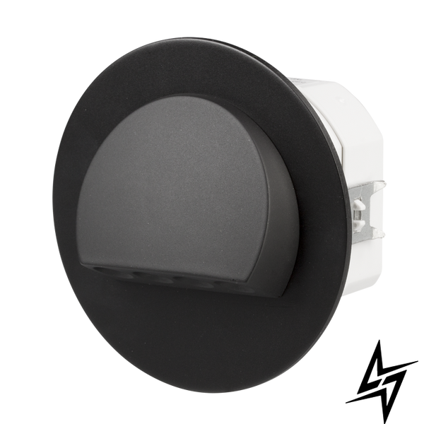 Настінний світильник Ledix Rubi з рамкою 09-224-61 врізний Чорний 5900K з радіоприймачем LED LED10922461 фото наживо, фото в дизайні інтер'єру