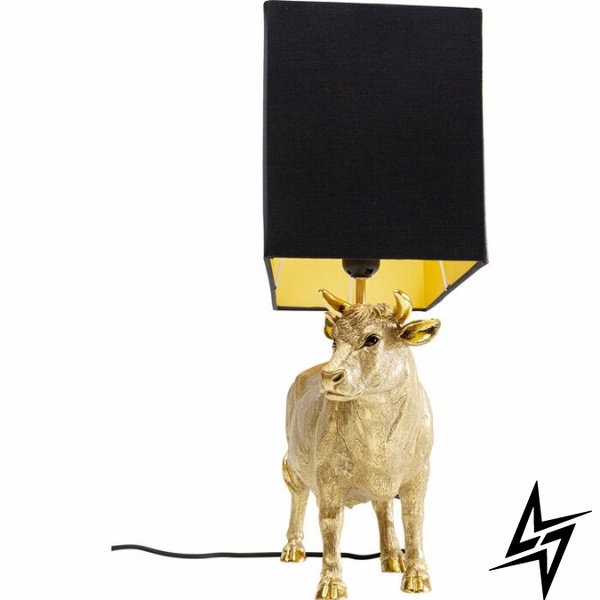 Настольная лампа Cow Gold 52cm S23-38492 46x52x18 см 55540 фото в живую, фото в дизайне интерьера