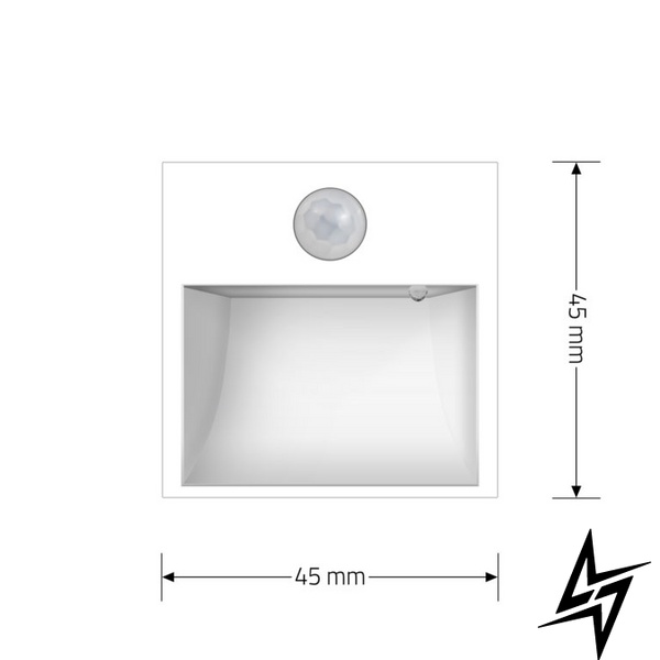 Механизм светильник для лестниц подсветка пола с датчиком движения Livolo белый (VL-FCL-2WP) фото