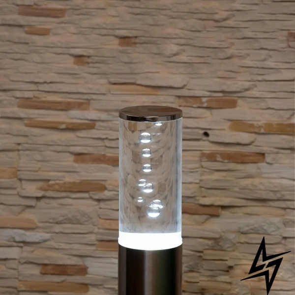 Светодиодный светильник-столбик Bolard D23-31077 хром DFC-1090/600H-HR фото в живую, фото в дизайне экстерьера