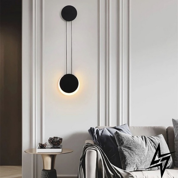 Дизайнерский настенный светильник в черном каркасе LE26246 20x20x5см Черный WD 128 фото в живую, фото в дизайне интерьера